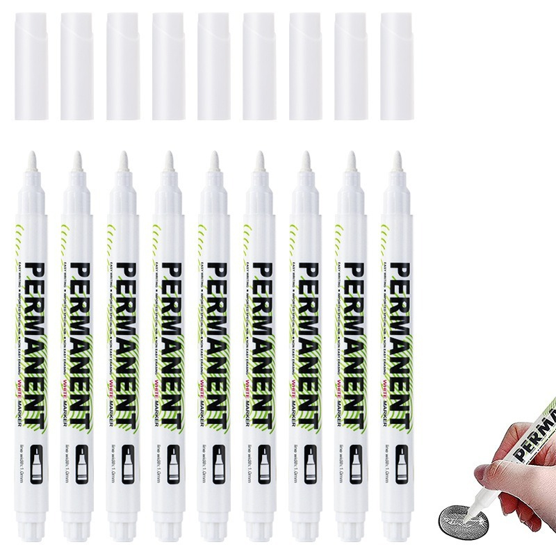 Tee Height Marker - 1/5/20 adet beyaz işaretleyici kalem su