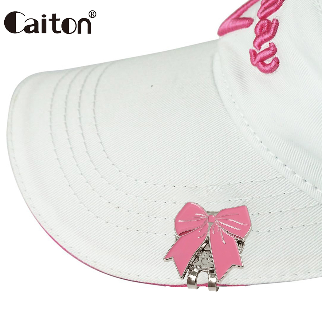 Golf Exercise Equipment - Caiton Pembe Kurdele Golf Şapka Klipsi